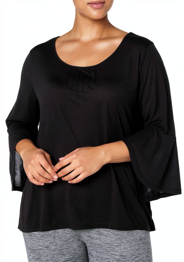 Veste manche 3/4 coupe lâche vêtement femme confortable-0