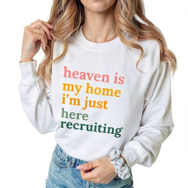 Sweat-shirt unisexe manches longues col rond imprimé-1