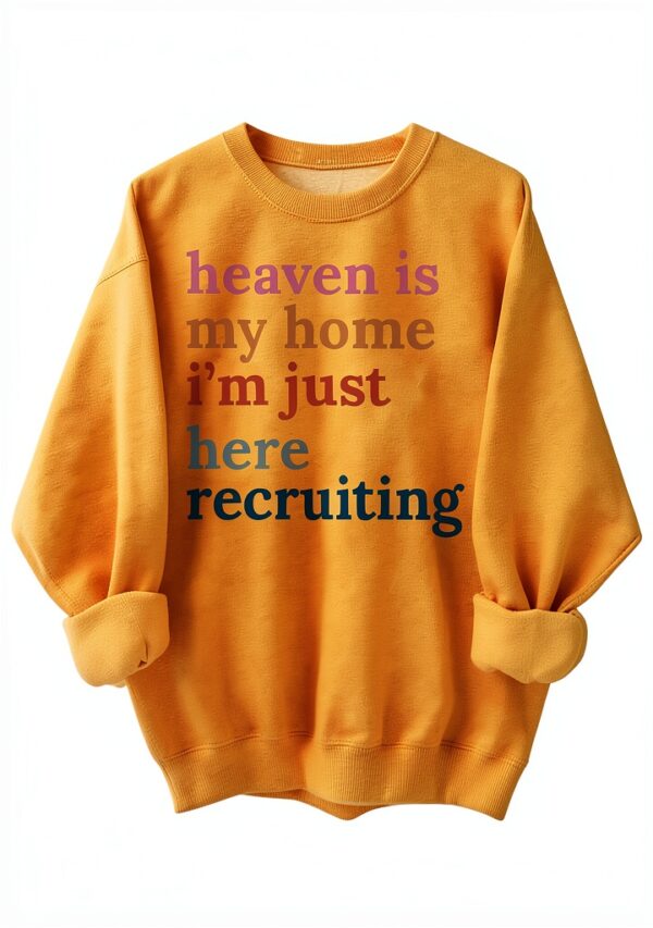 Sweat-shirt unisexe manches longues col rond imprimé-0