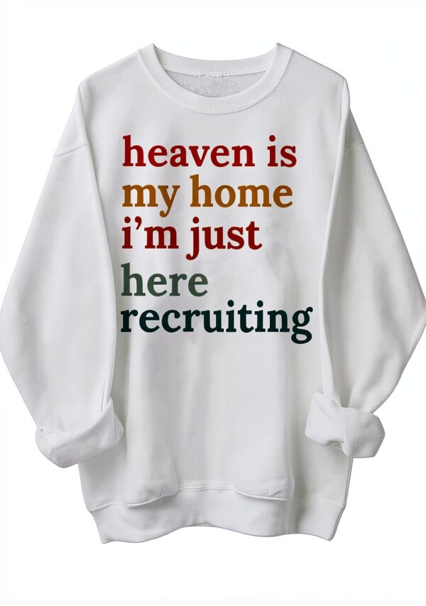 Sweat-shirt unisexe manches longues col rond imprimé-0