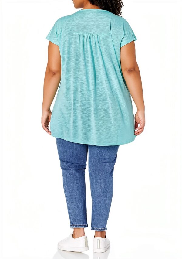 Just My Size Activewear T-shirt Femme Col Fendu Lavable-1