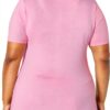 Just My Size T-shirt Femme Col V Côtelé Confort Sans-1