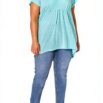 Just My Size Activewear T-shirt Femme Col Fendu Lavable-0