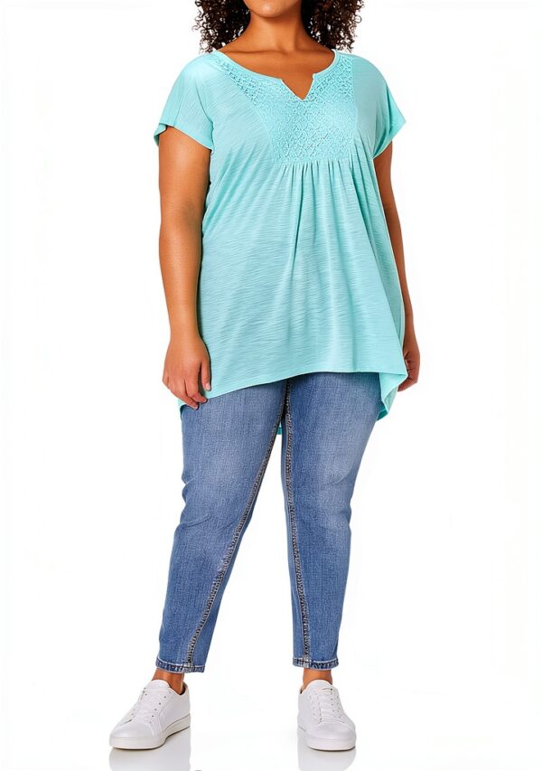 Just My Size Activewear T-shirt Femme Col Fendu Lavable-0