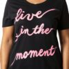 Just My Size Activewear T-shirt Femme Col V Côtelé Confort-2
