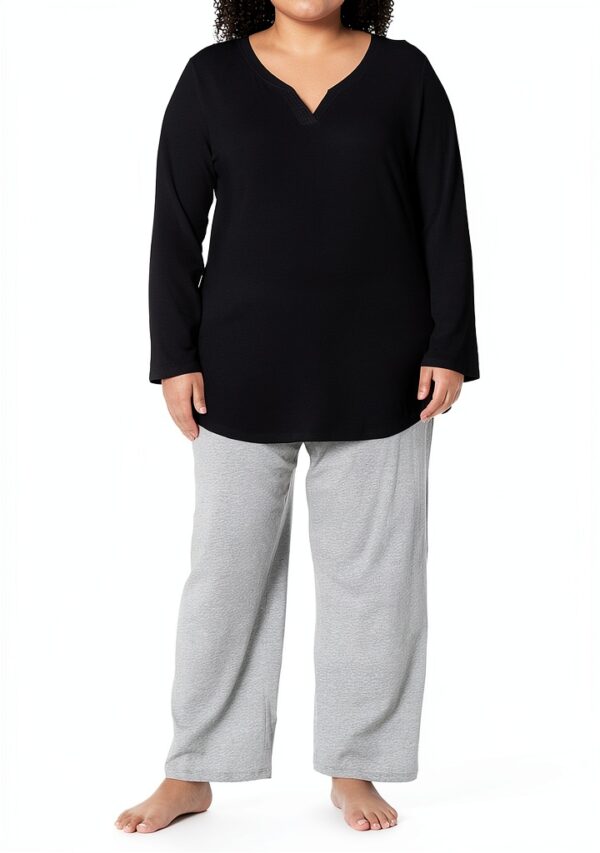 Just My Size Col V Femme Tissu Doux Longueur Plus-3