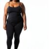 Just My Size Activewear T-shirt Femme Col V Côtelé Confort-3