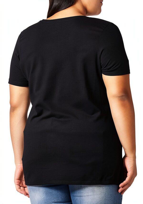 Just My Size Activewear T-shirt Femme Col V Côtelé Confort-1