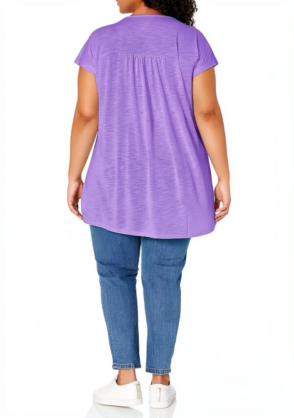 Just My Size T-shirt Femme Polyester Rayonne Col V Manche-1