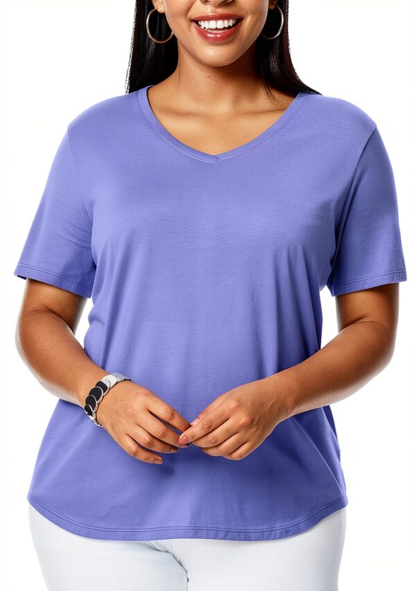 T-shirt Just My Size col V manches courtes sans étiquette-0