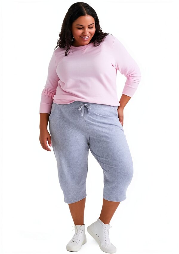 Just My Size Pantalon Femme Cordon Serrage Poches Coton-3