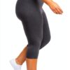 Legging Capri Just My Size jersey anthracite femme-4