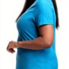Just My Size T-shirt femme coton col V rose-2