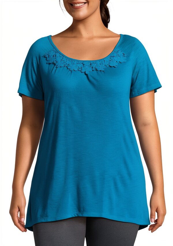 Just My Size top femme noir polyester encolure-0