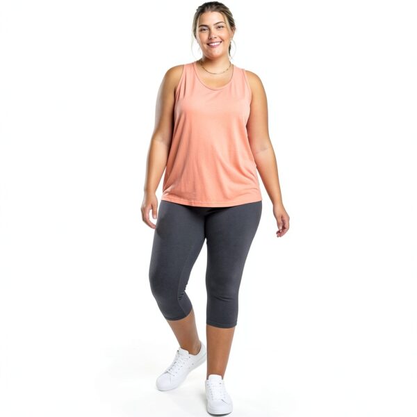 Legging Capri Just My Size jersey anthracite femme-8