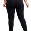Just My Size Legging Femme Noir Taille Élastique 3X-5X Coton-1