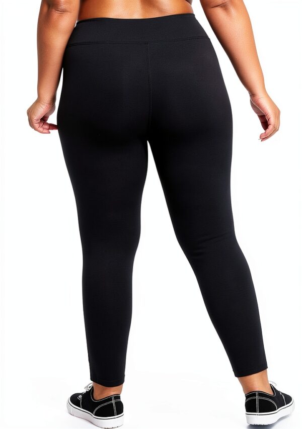 Just My Size Legging Femme Noir Taille Élastique 3X-5X Coton-1