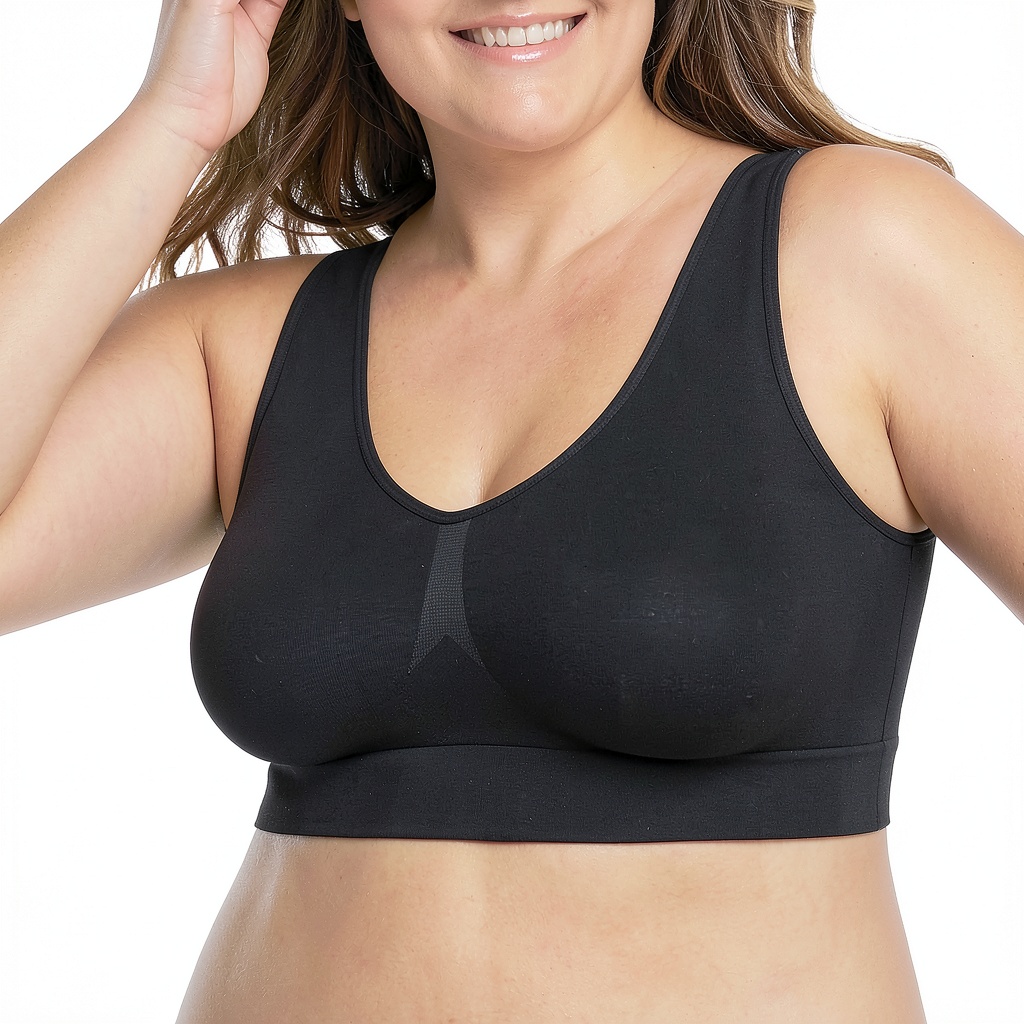 Pull Just My Size Femme Tricoté Extensible Noir