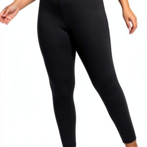 Just My Size Legging Femme Noir Taille Élastique 3X-5X Coton-0