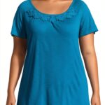 Tunique femme JUST MY SIZE crochet marguerite légère-0