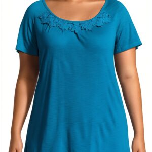 Tunique femme JUST MY SIZE crochet marguerite légère-0