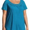 Tunique femme JUST MY SIZE crochet marguerite légère-2