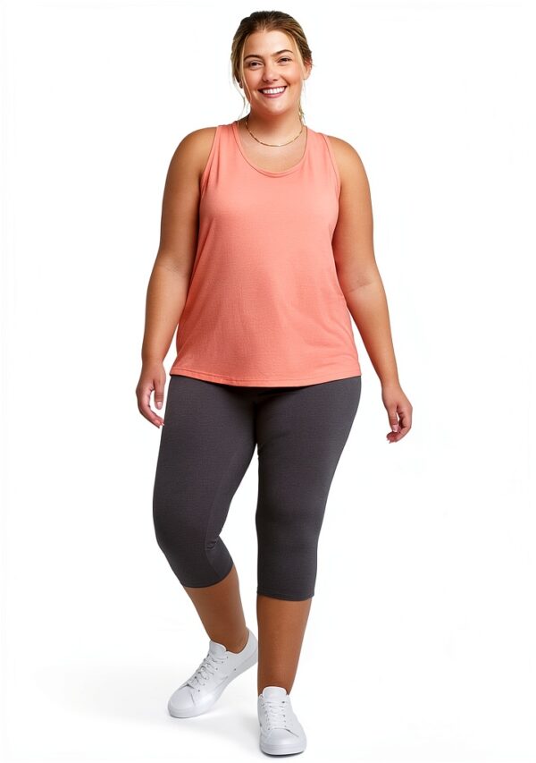 Legging Capri Just My Size jersey anthracite femme-6