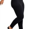 Just My Size Legging Femme Noir Taille Élastique 3X-5X Coton-3