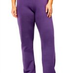 Pantalon survêtement femme Violet Splendor Heather XL - Polaire coton-0
