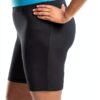 Just My Size Short Femme Noir 4X-5XL Coton Stretch Taille Élastique-2