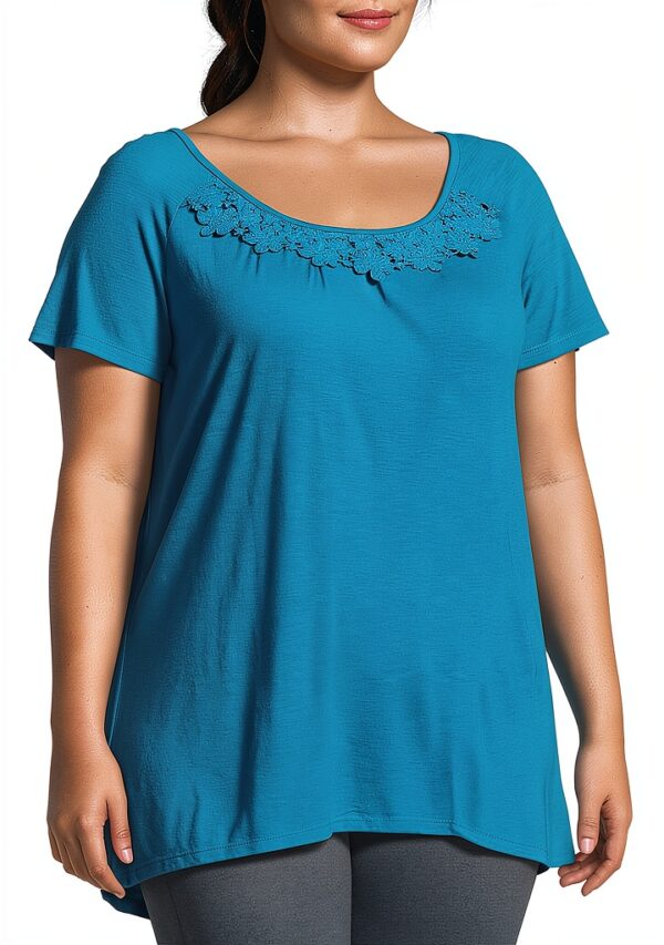 Just My Size top femme noir polyester encolure-2