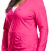 Veste zippée femme Just My Size - Capuche réglable, tissu léger OJ168-2