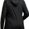 Veste zippée Just My Size Activewear femme tissu léger noir taille 5X-1
