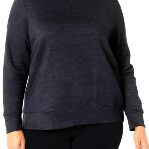 Sweatshirt femme Just My Size OJ288 polaire couleur Navy Heather-0