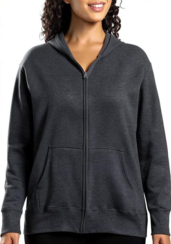 Sweat à capuche Just My Size Activewear Gris Foncé XXL Coton 200 g-3