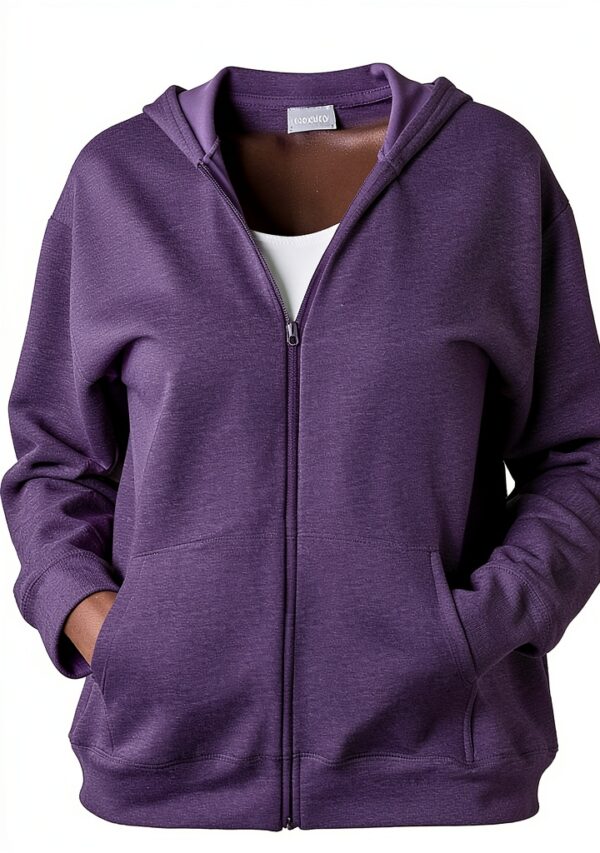 Just My Size Sweat à capuche zippé femme OJ105 Violet Heather 4XL-2