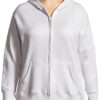 Just My Size Sweat à capuche zippé Navy Heather 4XL Coton doux 224g-3