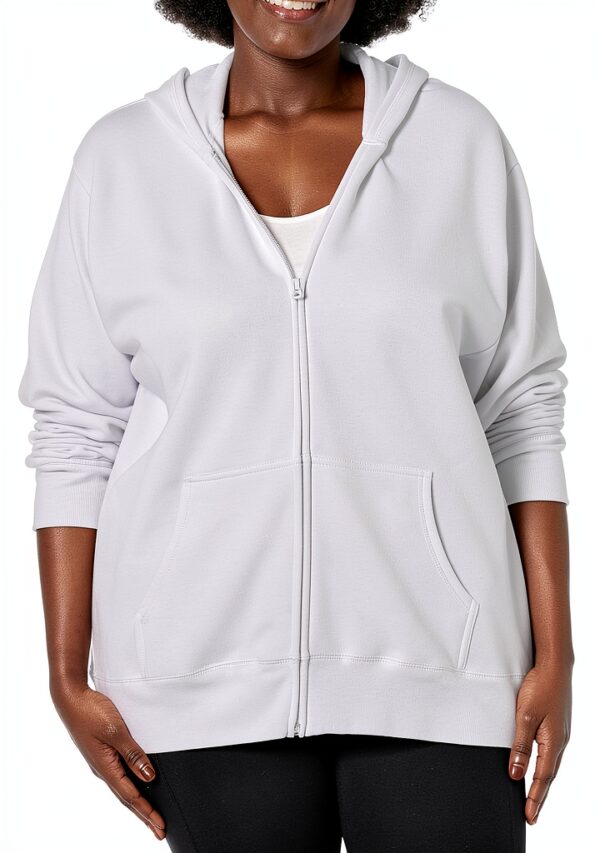 Just My Size Sweat à capuche zippé Navy Heather 4XL Coton doux 224g-0