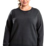 Sweatshirt femme Just My Size OJ098 Ardoise/Chiné coupe ample-0