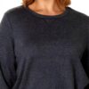 Sweatshirt femme Just My Size OJ288 polaire couleur Navy Heather-2