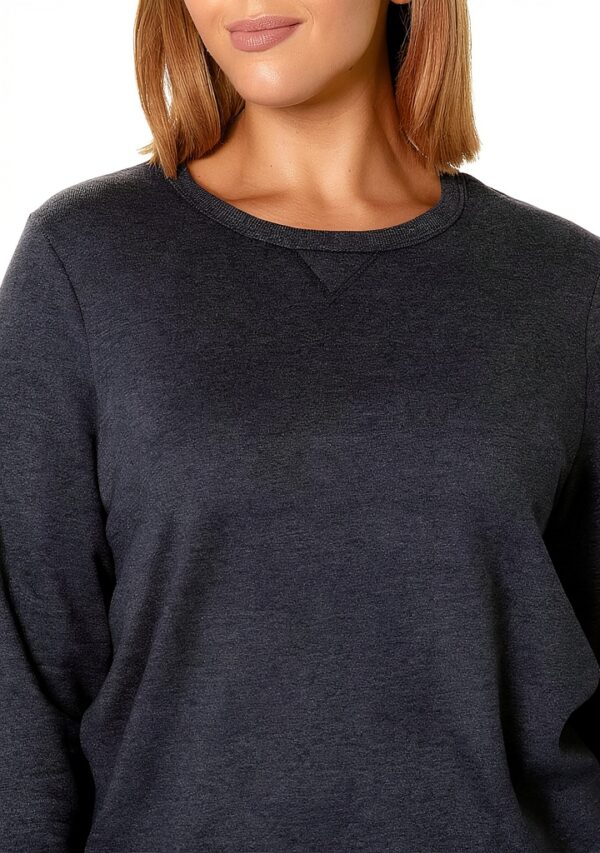 Sweatshirt femme Just My Size OJ288 polaire couleur Navy Heather-2