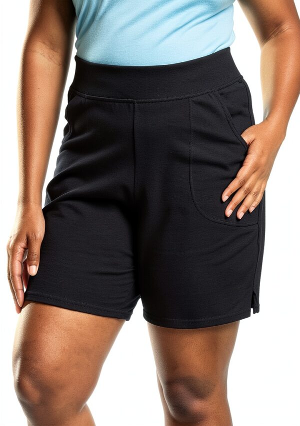 Shorts femme Just My Size Activewear OJ206 noir 5X - 5XL-0