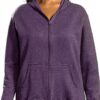 Just My Size Sweat à capuche zippé femme OJ105 Violet Heather 4XL-3