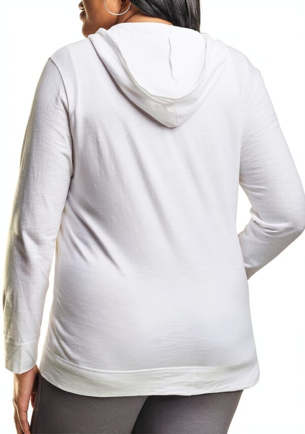 Veste zippée femme Just My Size Bleu Processus 4X tissu léger flammé-1