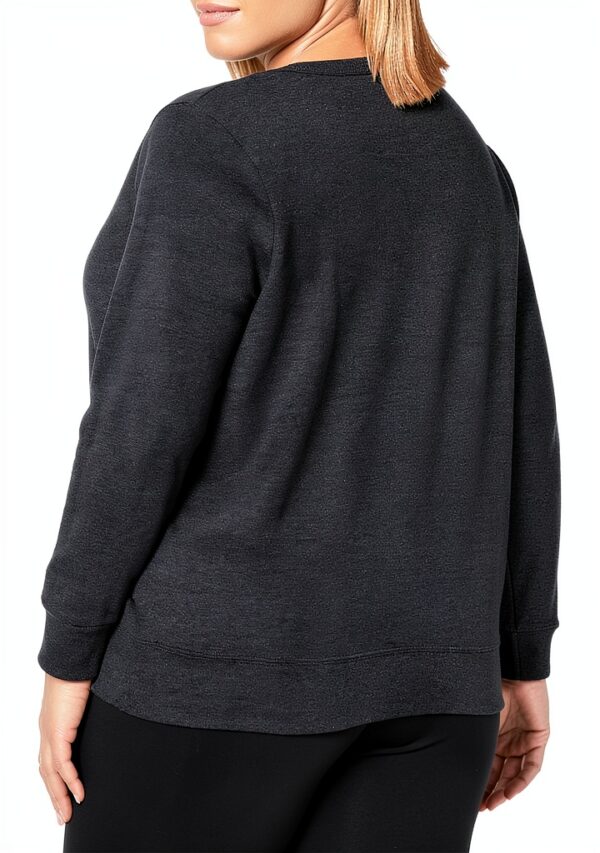 Sweatshirt femme Just My Size OJ288 polaire couleur Navy Heather-1