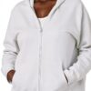 Just My Size Sweat à capuche zippé Navy Heather 4XL Coton doux 224g-2