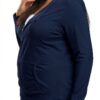 Veste à capuche femme Just My Size OJ168 – Flammé léger Bleu Marine-2