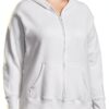 Just My Size Sweat à capuche zippé Navy Heather 4XL Coton doux 224g-5