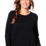 Sweatshirt femme Just My Size Activewear OJ288 Bois D'ébène-0