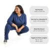 Just My Size Activewear Pantalon survêtement femme Ardoise Chinée 4XL-2